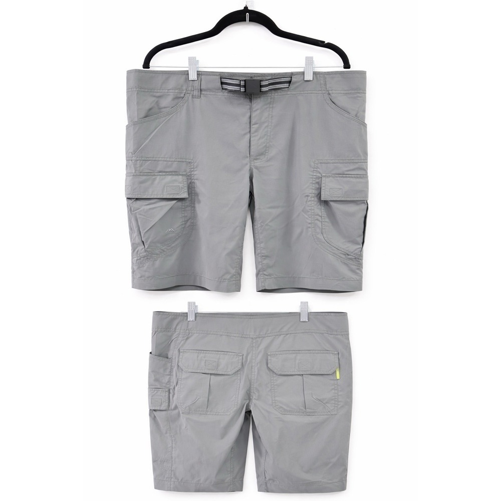 Kathmandu Cargo Shorts Men XL (36 in Waist) Charcoal Stretch Camping Hiking